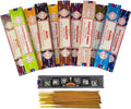 Satya Natural Incense Sticks Assortment – 12 Pack, 15g Each – Hand Rolled in India – Aromatherapy, Meditation, Yoga, Relaxation, Stress Relief, Home Fragrance