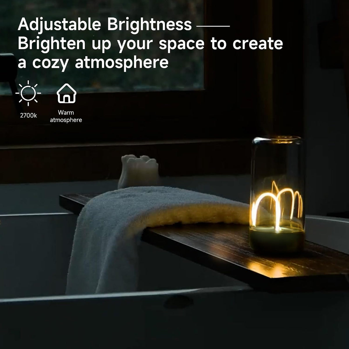AUGE LIGHT Mini Minimalist Table Lamp, Cordless Lamp, Rechargeable Lamp