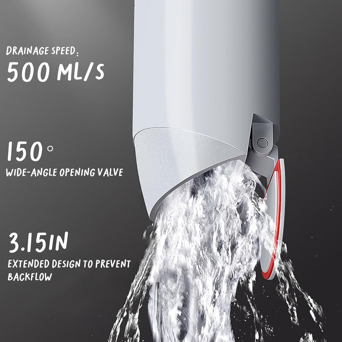 1.9-3.9 Inch Odor-Proof Shower Drain Plug with Magnetic Valve