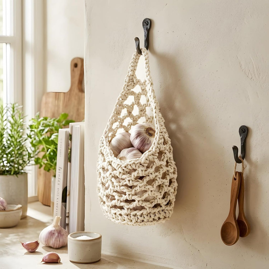 6-in Hanging Planters for Indoor Beige 2 Pcs