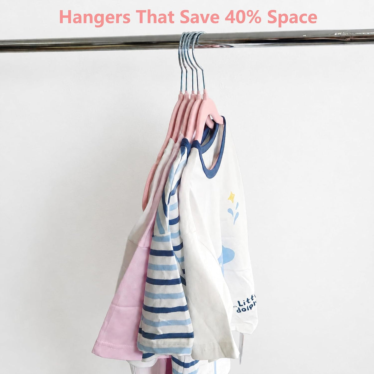 60 Pack Pink Velvet Kids Clothes Hangers - 11.6in for Ages 4-10,with 360° Swivel Hook, Non-Slip, Space-Saving Slim Felt Hangers for Kids Coats, Jackets, Dresses,Shirts, Suits & T-Shirts