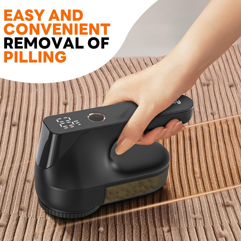 Fabric Shaver - Ziitty Lint Remover for Clothes, Sweater Defuzzer with LCD
