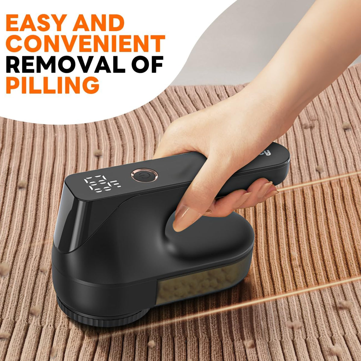 Fabric Shaver - Ziitty Lint Remover for Clothes, Sweater Defuzzer with LCD