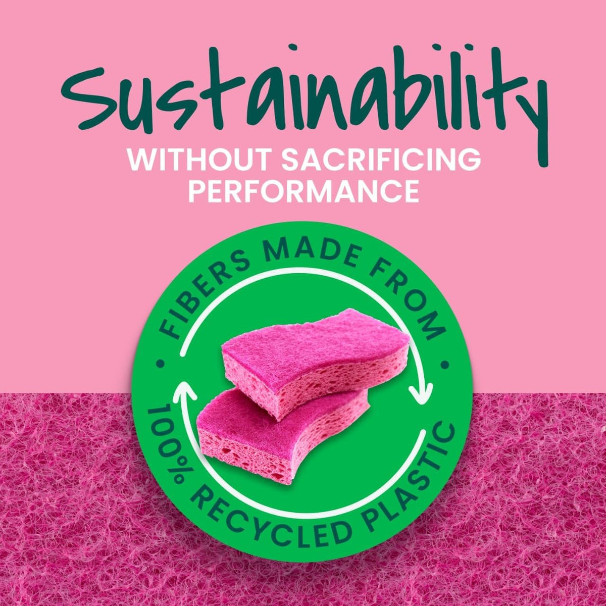 Scotch-Brite Gentle Clean Non-Scratch Scrub Sponge, 24 Nonscratch Kitchen Sponges for Gentle Cleaning of Porcelain, Fine China, Stemware, Nonstick Pots and Pans, Mirrors, Faucets, and More