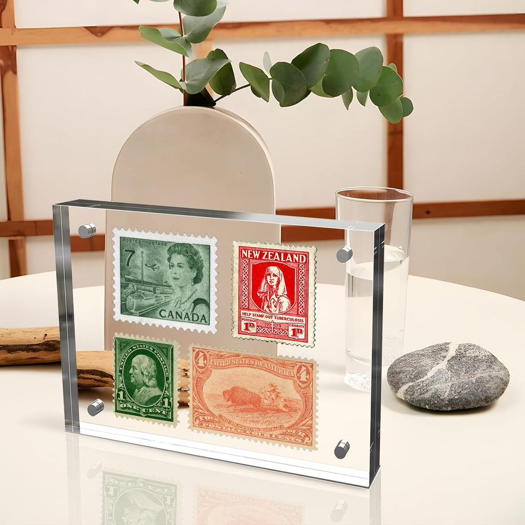 4x6 Inch Acrylic Picture Frame 1 Pack, 10+10mm Magnetic Photo Frame