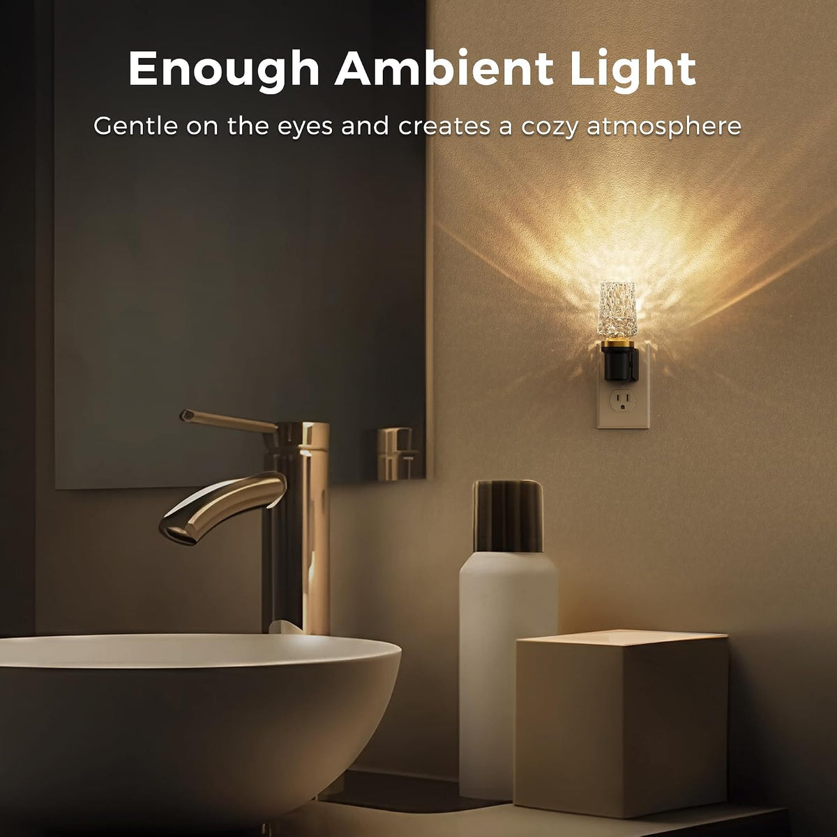 L LOHAS LED Night Light, Dimmable Night Lights Plug into Wall, Light Sensor