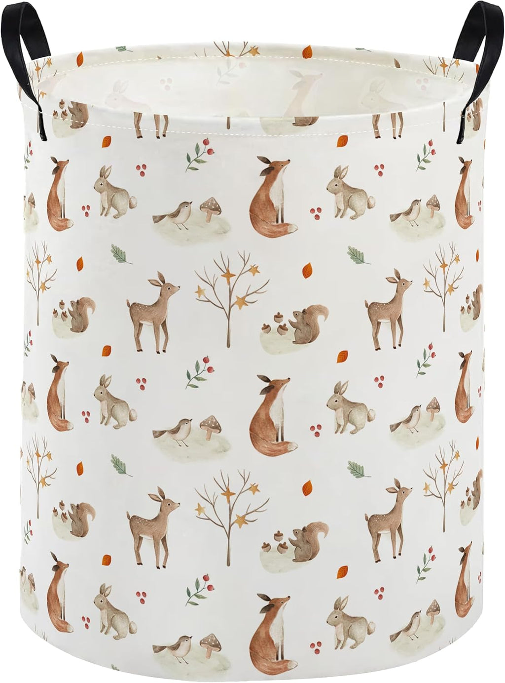 Animal Hamper for Woodland Hamper Cute Storage Bin Room Decor for Home(Autumn animals)