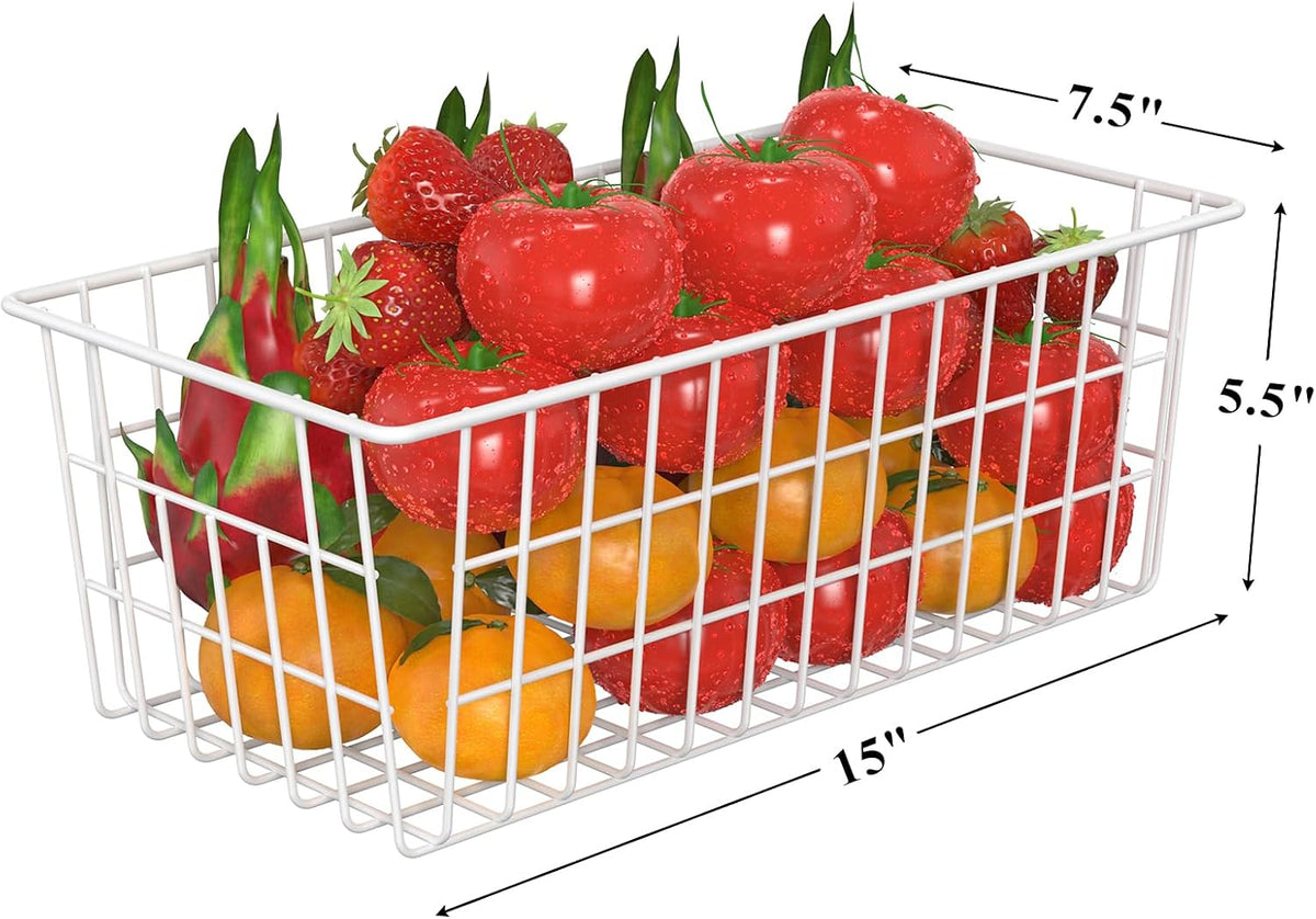 Orgneas Freezer Organizer Bins for Upright Freezer Wire Drawer Baskets