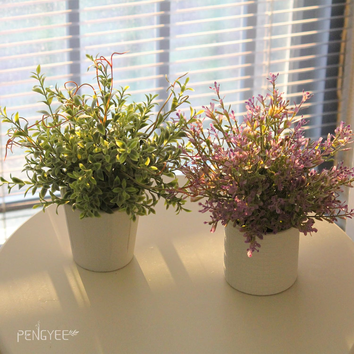 3 Pack Small Fake Plants 6.3" Faux Potted for Home Decor Indoor