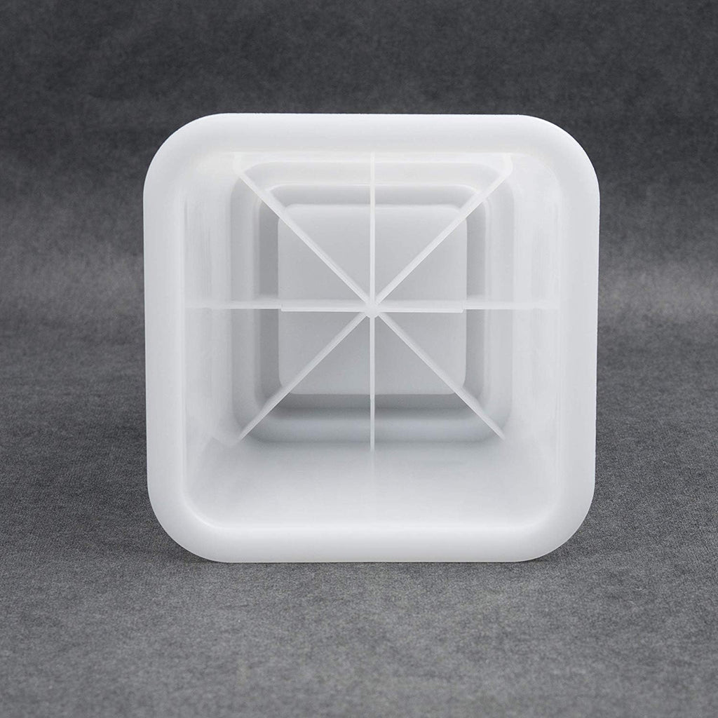 HomeRoots Adjustable Bed Furniture Risers, Heavy Duty Plastic 3", 5" or 8" White Risers for for Bed and Sofa - Set of 4 - Holds up to 1300LB