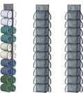 2-Pack Hanging Storage Legging Organizer for Wardrobe, Grey