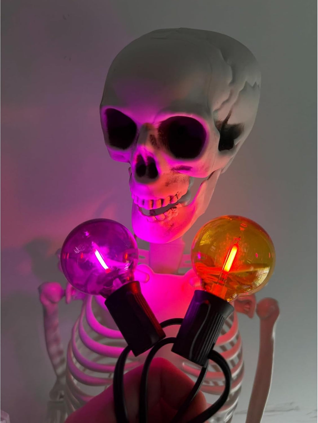 50FT G40 LED Outdoor Purple and Orange Halloween String Lights
