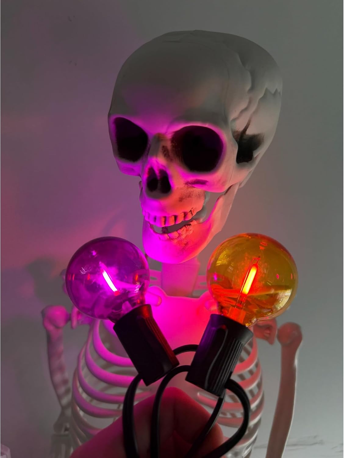 50FT G40 LED Outdoor Purple and Orange Halloween String Lights
