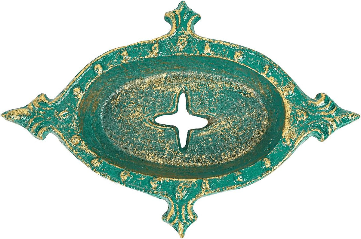 Sungmor Heavy Duty Cast Iron Soap Holder, Starfish Shape & Antique Green