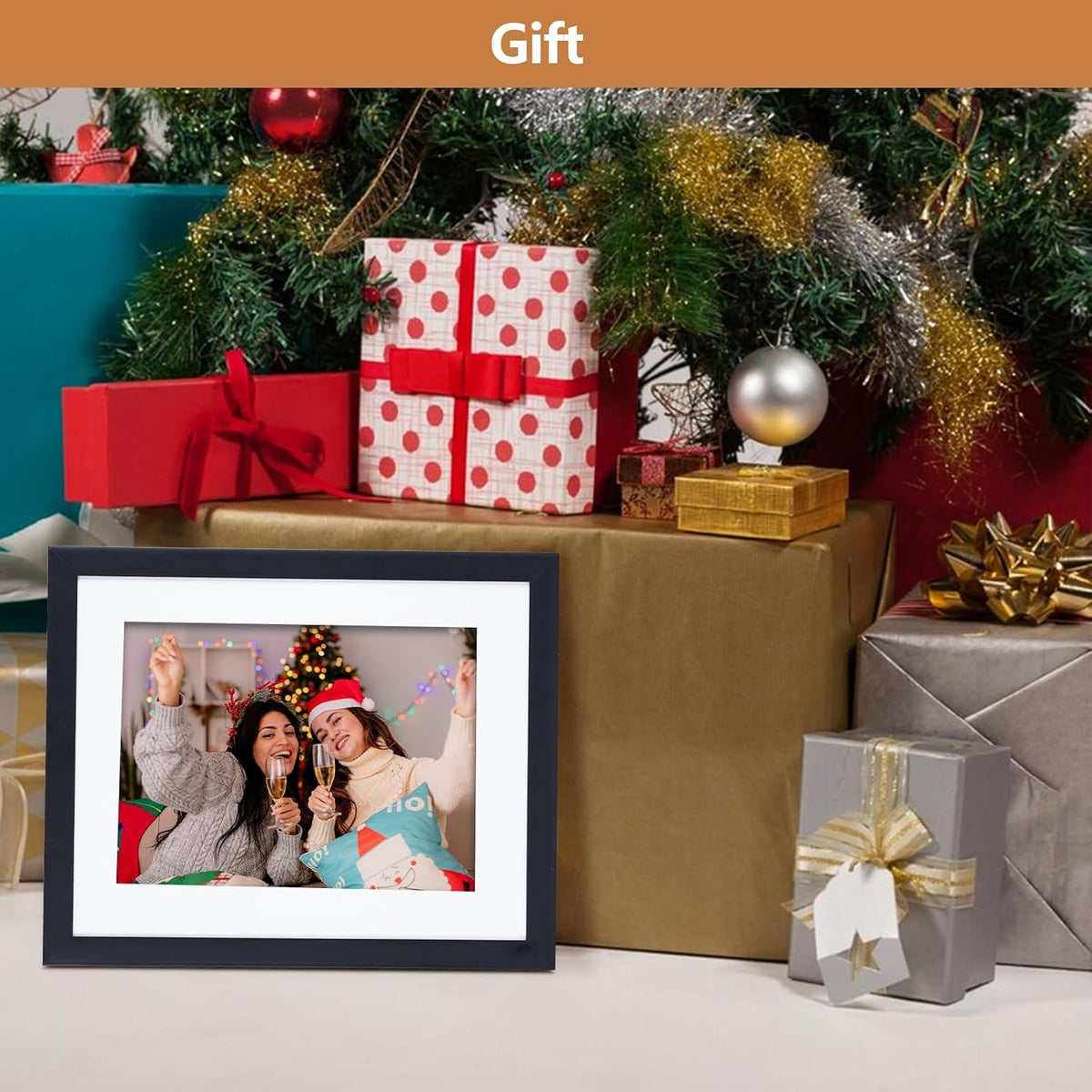TWING Collage Picture Frames 10 Pack with Multi Size, Sleek Home Wall Decor