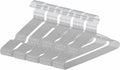 Ultra-Thin Metal Hangers, 50 Pack Non-Slip PVC Coated Space Saving Clothes Hangers for Closet, 16 inch Wide for Suits, Dresses, Jackets（Gray）