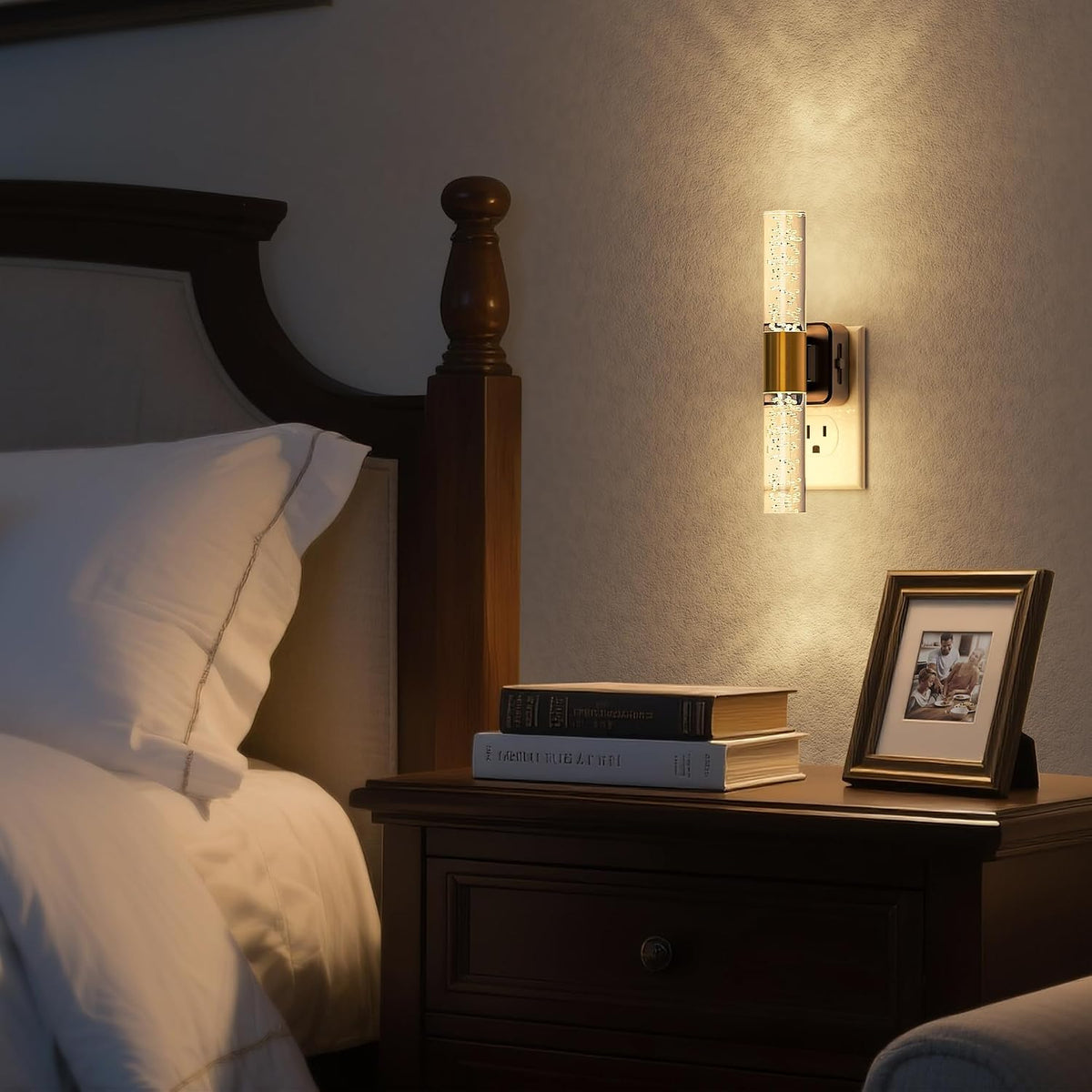 DORESshop Night Light,Rotating Night Lights Plug into Wall 1 Pack