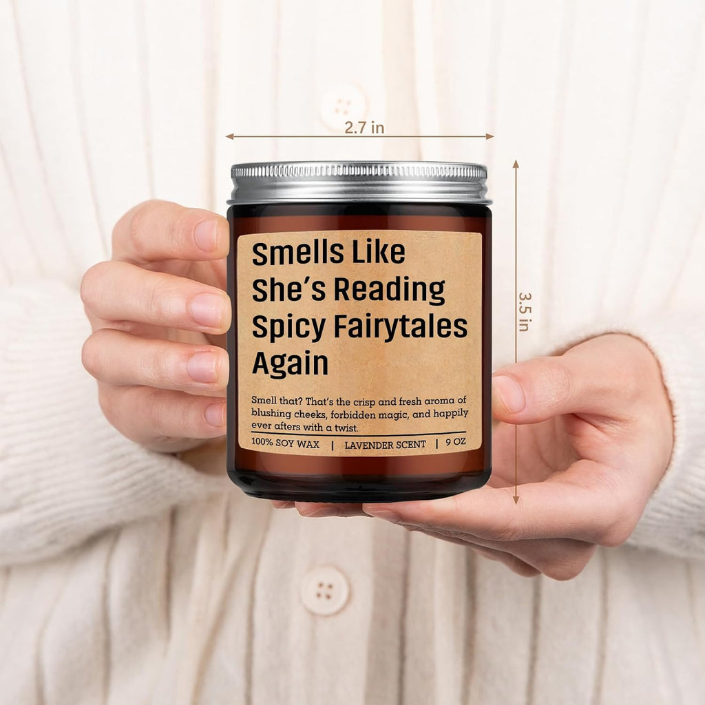 LEADO Candle, Spicy Book Lover Gifts for Women, Romantasy Book Lovers Gifts