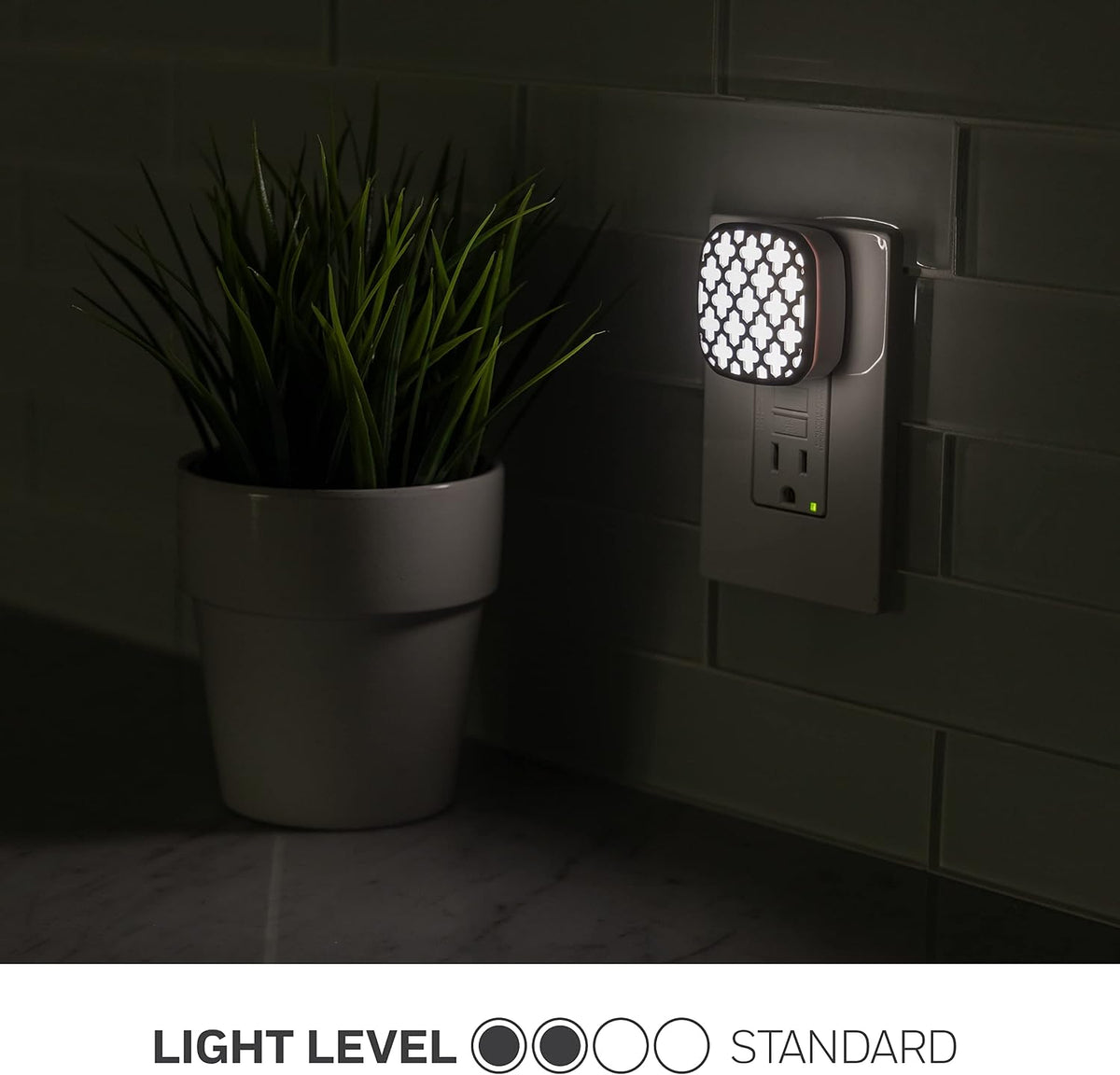 Lights By Night Plug in Night Light with Dusk to Dawn Sensor, 2 Pack