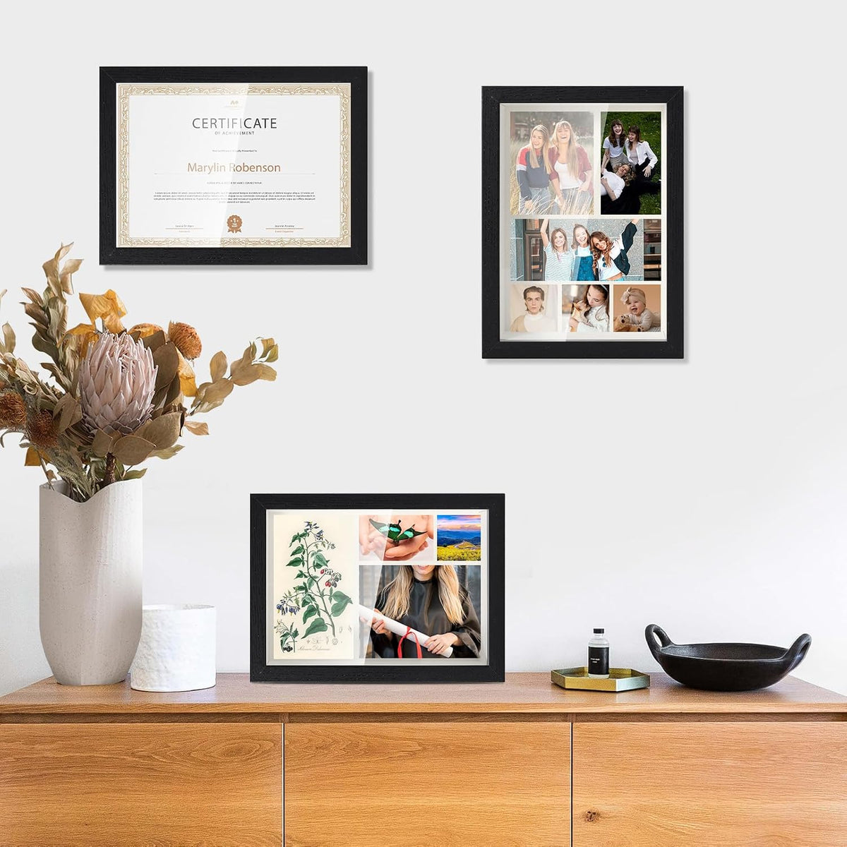 4x6 Small Black Shadow Box Frame Display Case