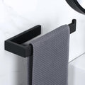 Sayayo Bathroom Hand Towel Holder, Black Towel Bar Wall Mounted