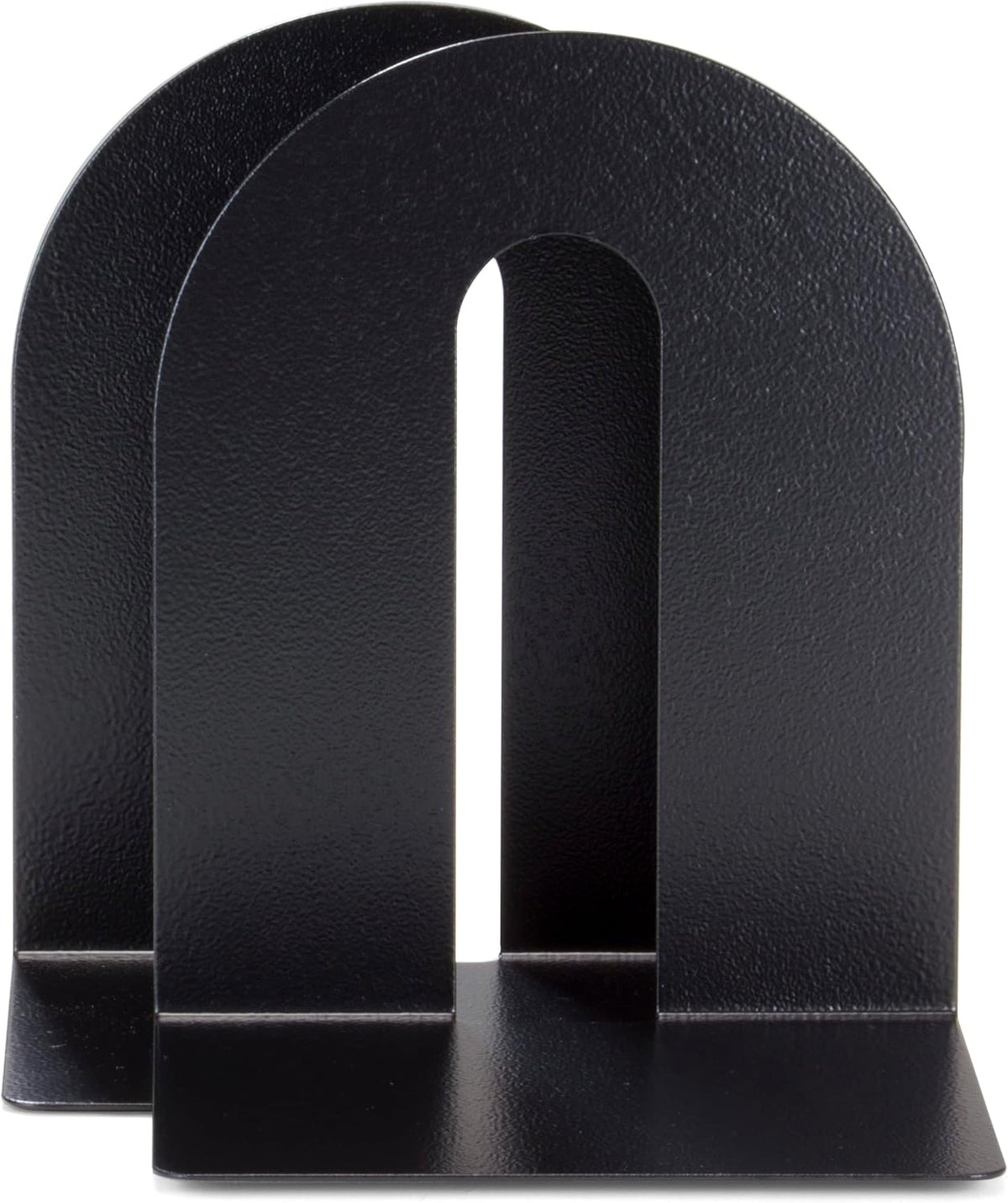 Officemate Magnetic Heavy-Duty Metal Bookends Set of 2, 10-Inch Steel Book Ends for Shelves, Book Supports for Heavy Books, Binders, and Office Organization, Black