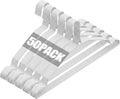 Space Saving Metal Wire Clothes Hangers, 50 Pack, 17 Inch, White