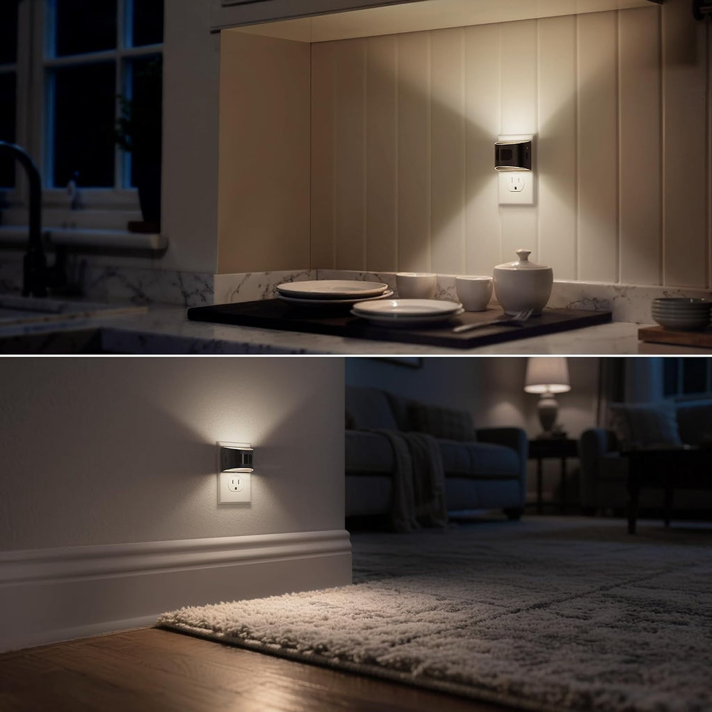DORESshop Motion Sensor Night Light, Night Lights Plug into Wall, 5000K
