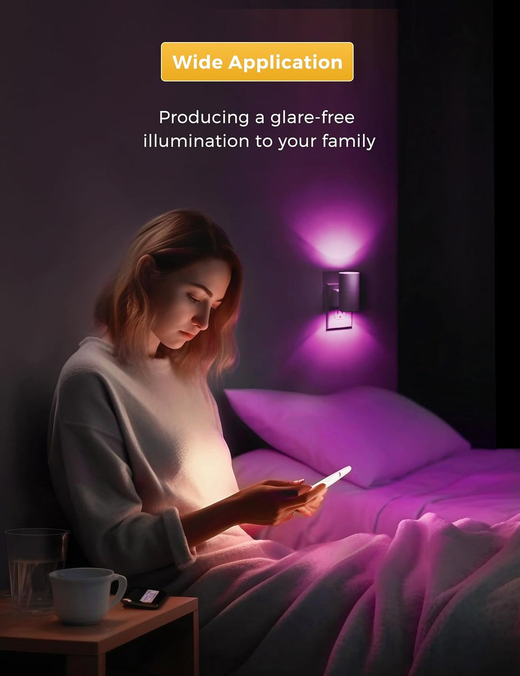L LOHAS LED Night Light, Night Lights Plug into Wall, RGB Color Changing