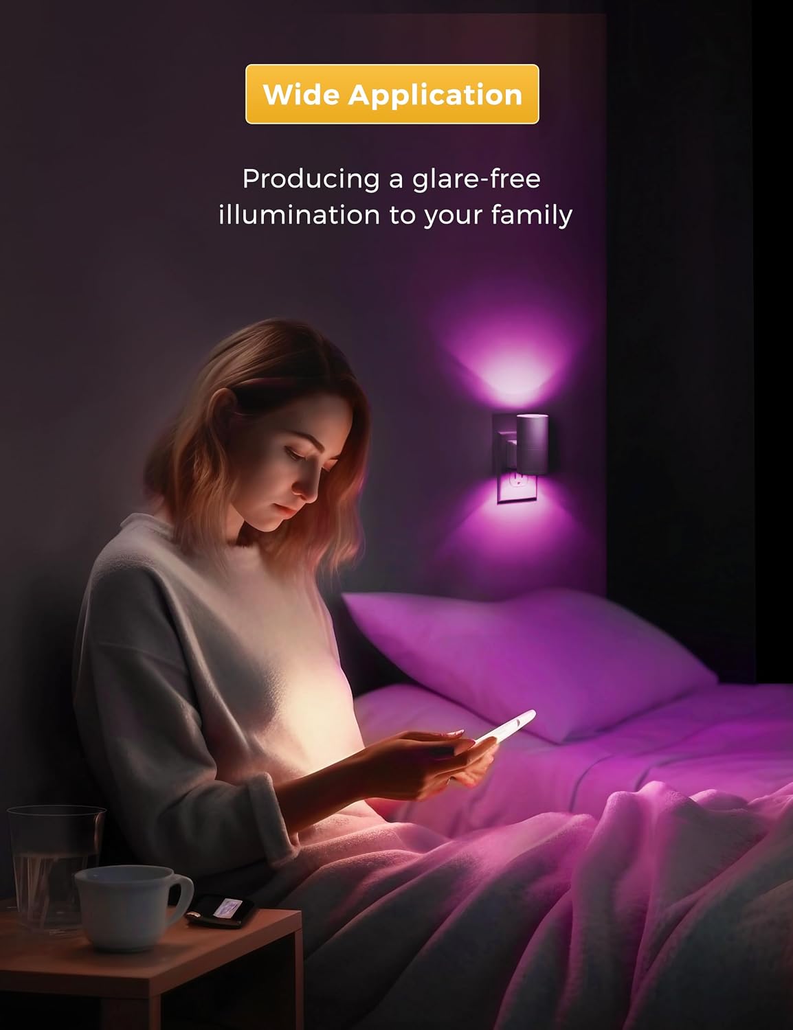 L LOHAS LED Night Light, Night Lights Plug into Wall, RGB Color Changing