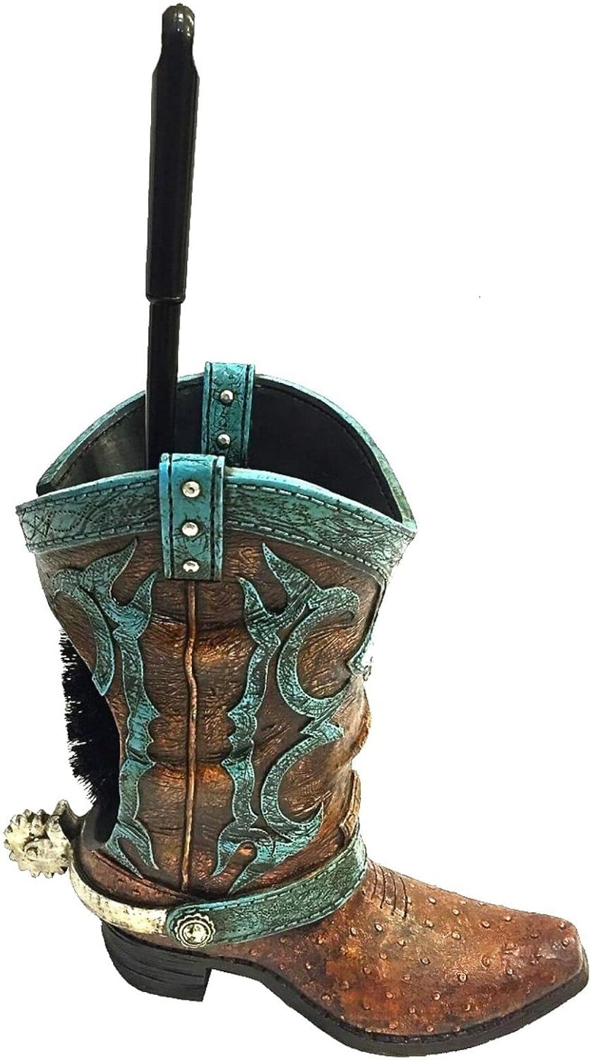 BestGiftEver Western Boot Toilet Brush Holder