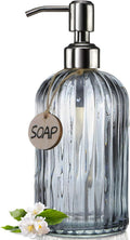 JASAI 18 Oz Kitchen Soap Dispenser with 304 Rust Proof Stainless Steel Pump