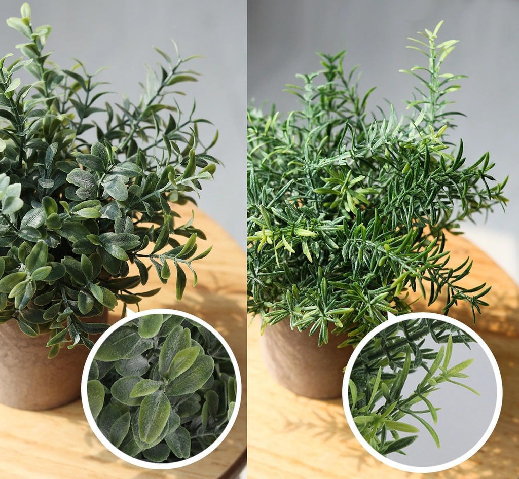 Lemonfilter Fake Plants,3PCS Artificial Plants Indoor Eucalyptus Desk Decor