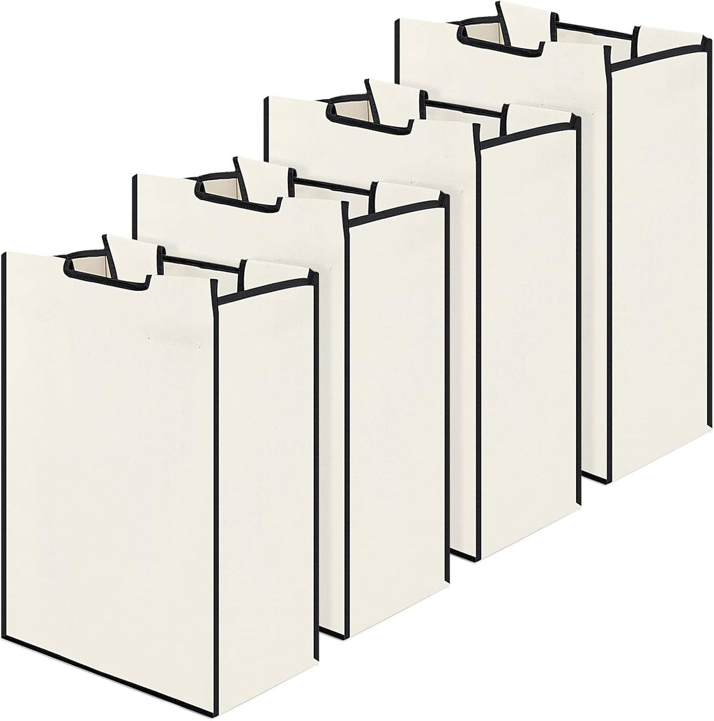 Bonuci 4 Pcs Laundry Sorter Replacement Bags, Beige