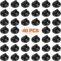 Magnet Zip Tie Mount Clips Magnetic Zip Ties Mount Base Holder Strong Wire Cable Holder Mount Wire Clips Management for Home Office Marine Electrical Wiring (D19 40 Pcs)