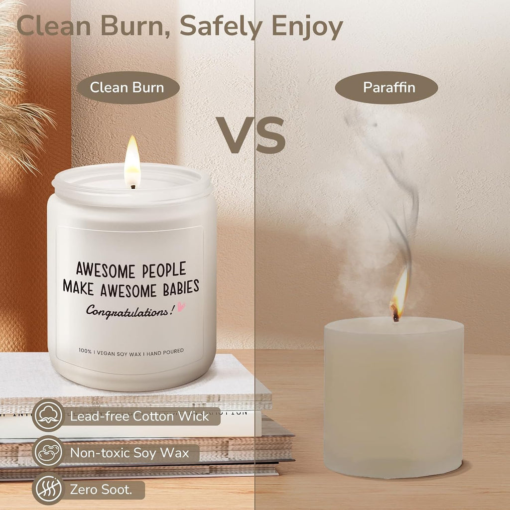 New Parents Gifts for Couples, Funny Pregnancy, New Born, Lavender Candle