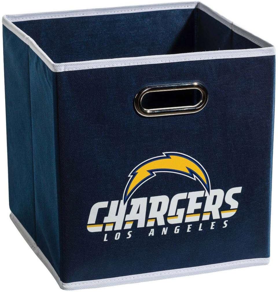 Franklin Sports NFL L.A. Chargers Collapsible Storage Bin