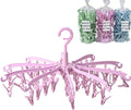 Clothes Sock Drying Hanger with 40 Clips,Foldable Hanging Rack