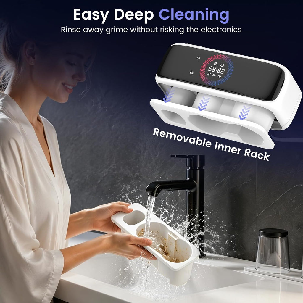 Toothbrush Holders for Bathrooms, UV Tooth Brush Holder Sanitizer & Drying