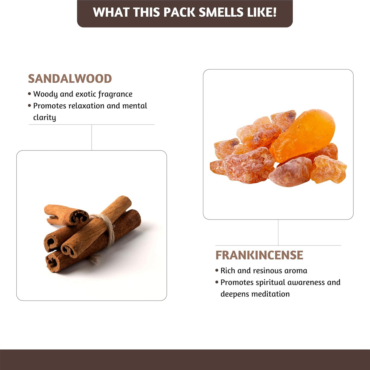 Folkulture Fall Incense Cones Frankincens & Sandalwood- Set of 2 (30 Cones)