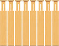Bamboo Drawer Dividers Organizers, 2.56" High, 17"-21.8" Adjustable, 8 Pack