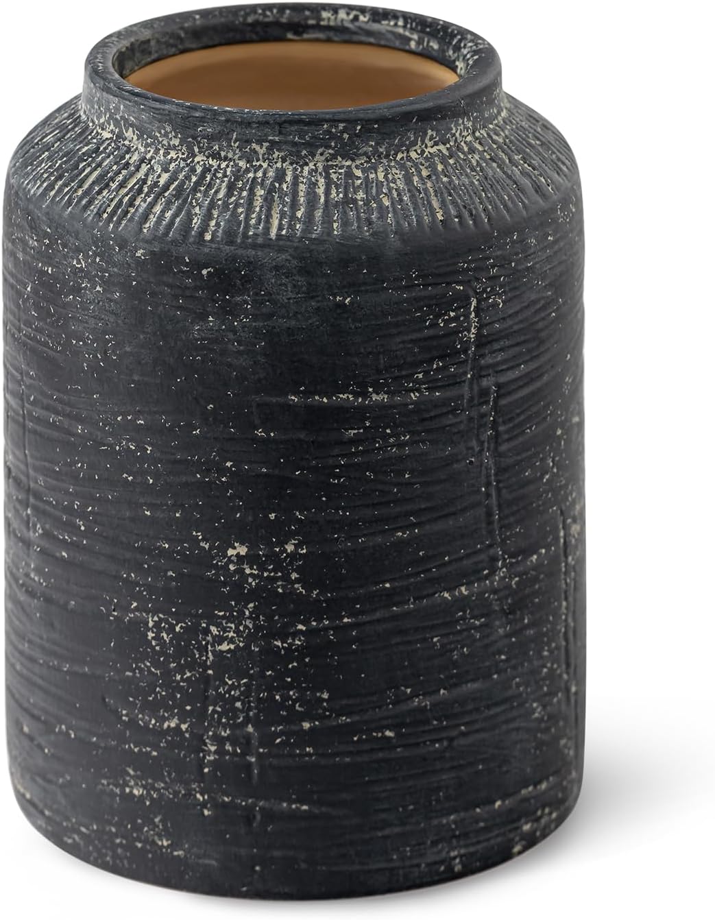 Rustic Vases for Home Decor. Ceramic Vase for Dining Table Decor. Terracotta Decorative Vase 8IN.