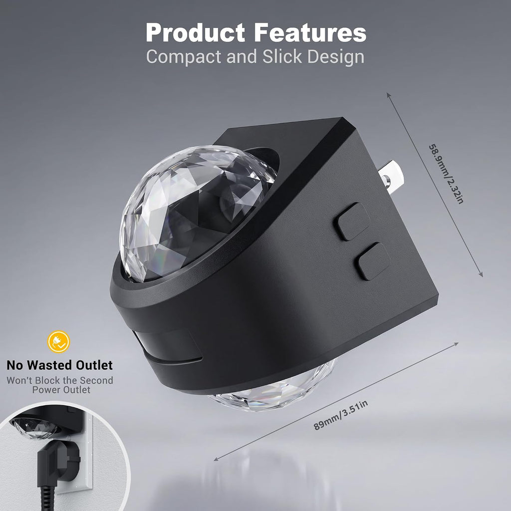 JandCase Motion Sensor Night Light, 3 Color Night Lights Plug into Wall