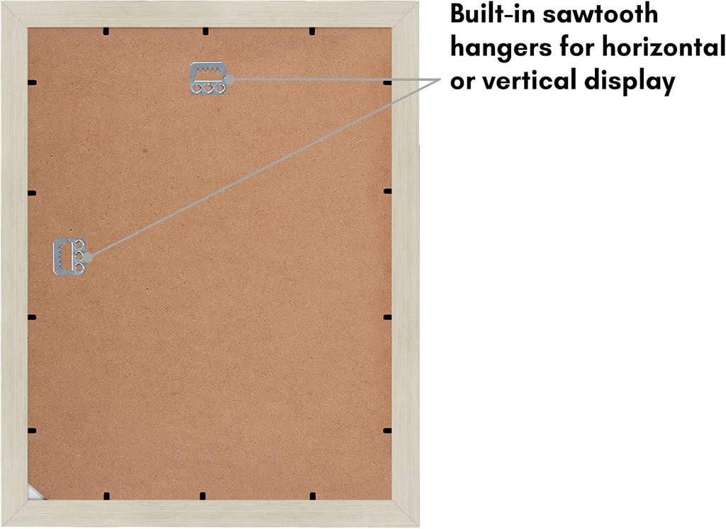 Americanflat 11x14 Picture Frame - Matted to 5x7 - Light Wood