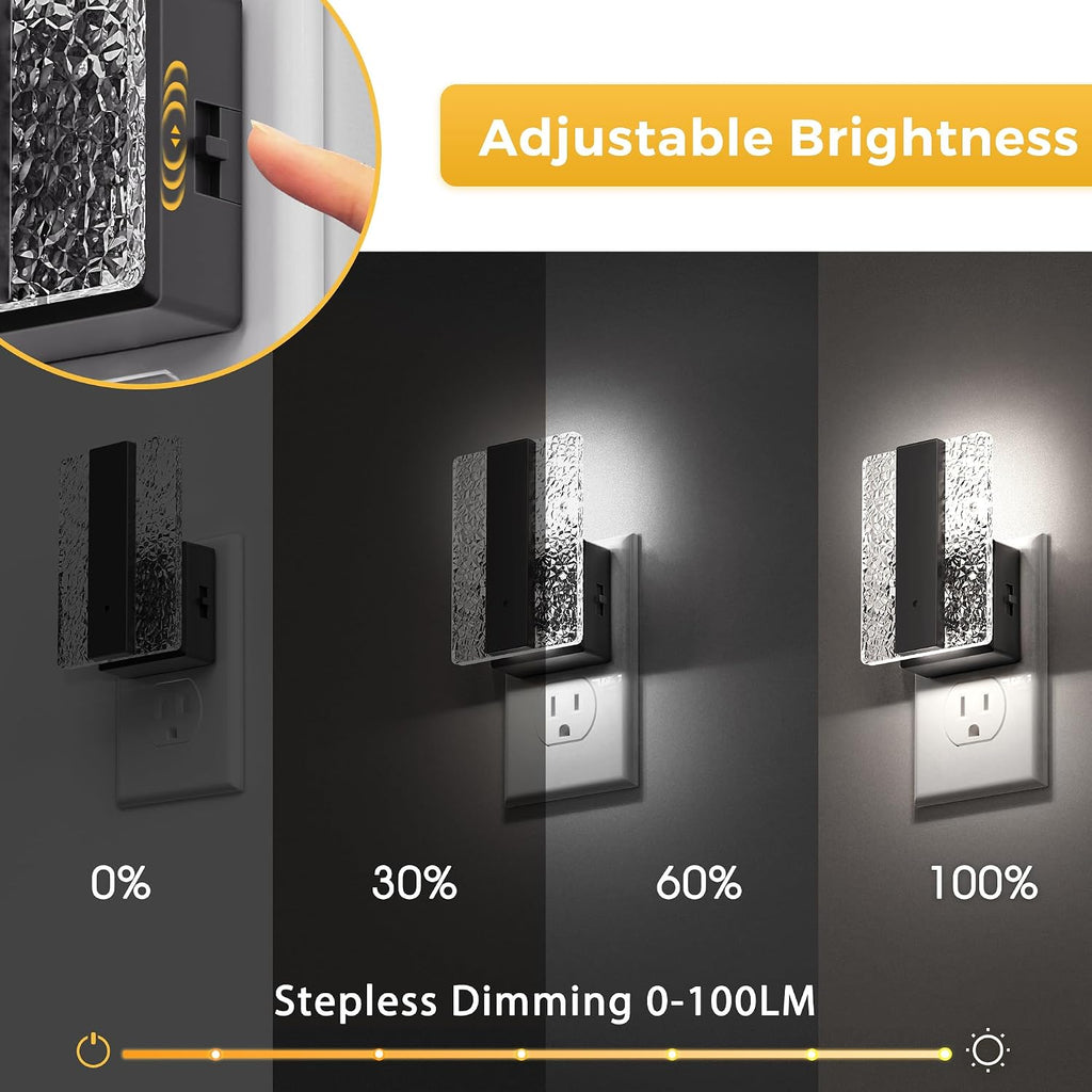 L LOHAS LED Night Lights Plug Into Wall, 2 Pack Night Light