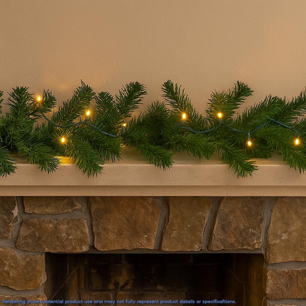 Novelty Lights 8.5 Foot 20 Light Mini LED Crafting Lights, Warm White