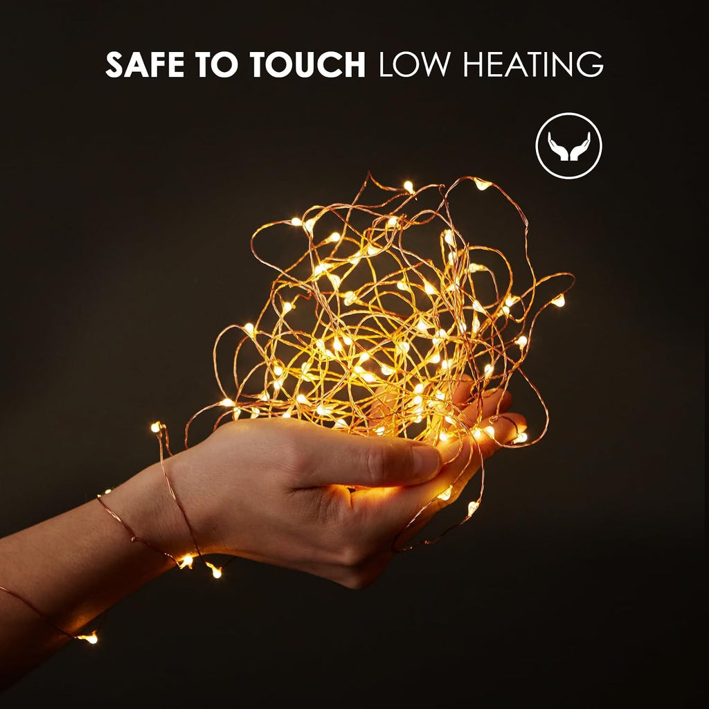 Bexdir 12 Pack 7ft Warm White Fairy Lights, 20 LED Battery String Lights