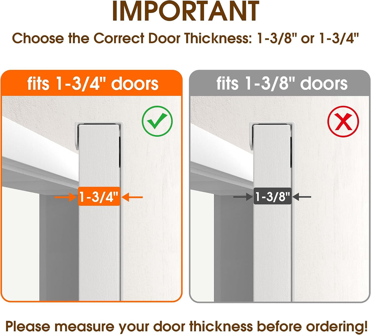 KitchLife Long Over The Door Hooks Hanger with 15.75 inches Extended Arms, Fit 1-3/4" Doors, J40U, Thickened Bathroom Towel Rack Organization, 1 Pack, Glossy White