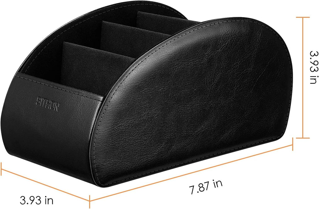 SITHON Remote Control Holder with 5 Compartments [Upgrade Version]
