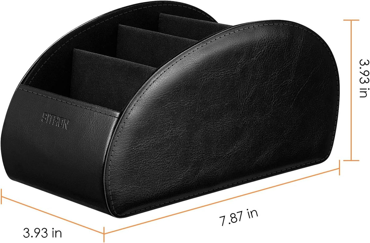 SITHON Remote Control Holder with 5 Compartments [Upgrade Version]